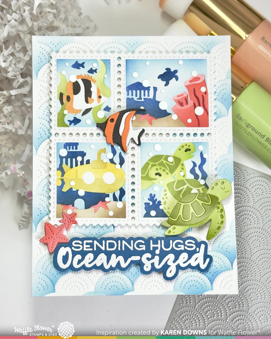 Waffle Flower - Bubbly Sentiments Stamp Set