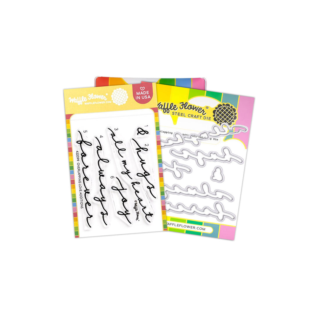 Waffle Flower - Overlapping Love Additions Combo Stamps & Dies