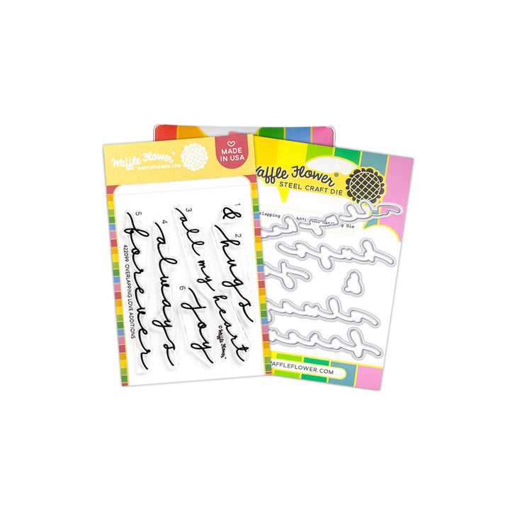 Waffle Flower - Overlapping Love Additions Combo Stamps & Dies