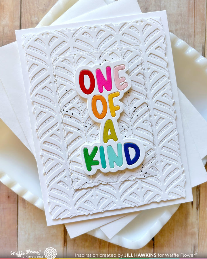 Waffle Flower - Happy Leaves Texture Die