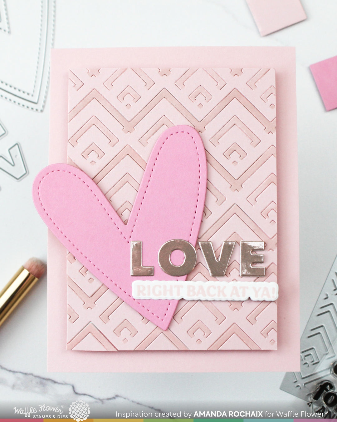 Waffle Flower - Happy Chevrons Texture Die