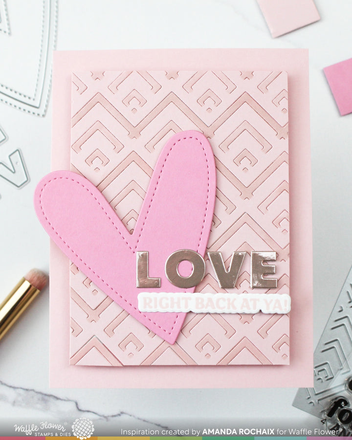 Waffle Flower - Happy Chevrons Texture Die