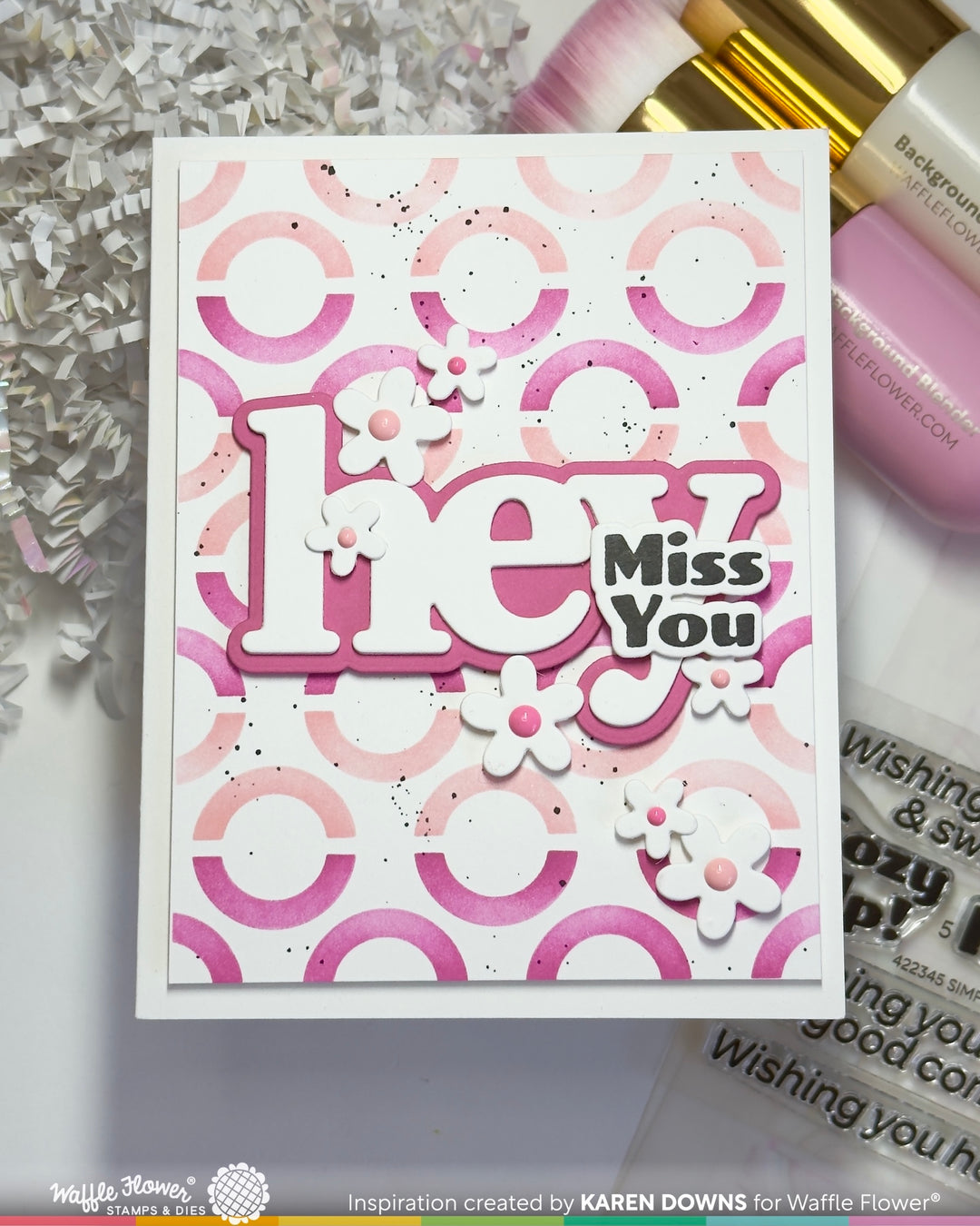 Waffle Flower - Happy Circles Stencil