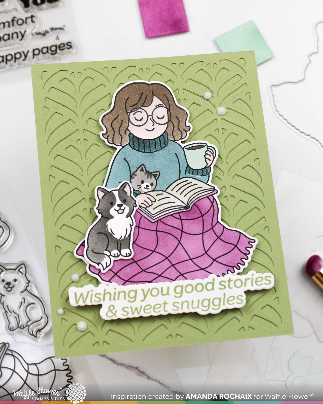 Waffle Flower - Simple Joy Matching Die