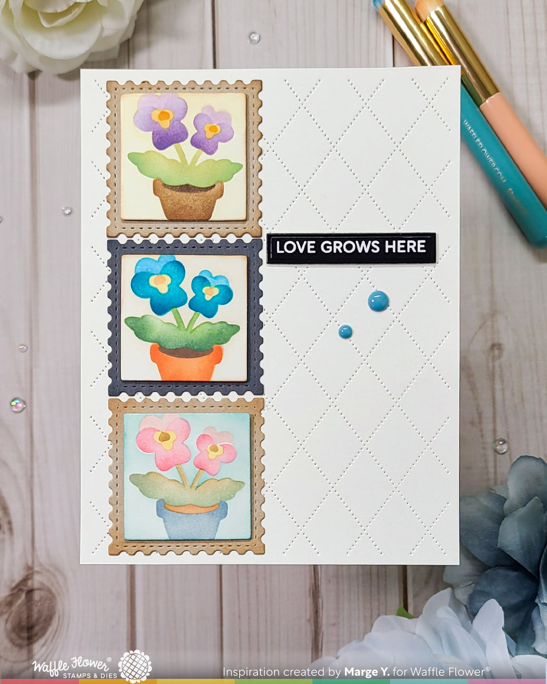 Waffle Flower - Subsentiments Seeds Diecut