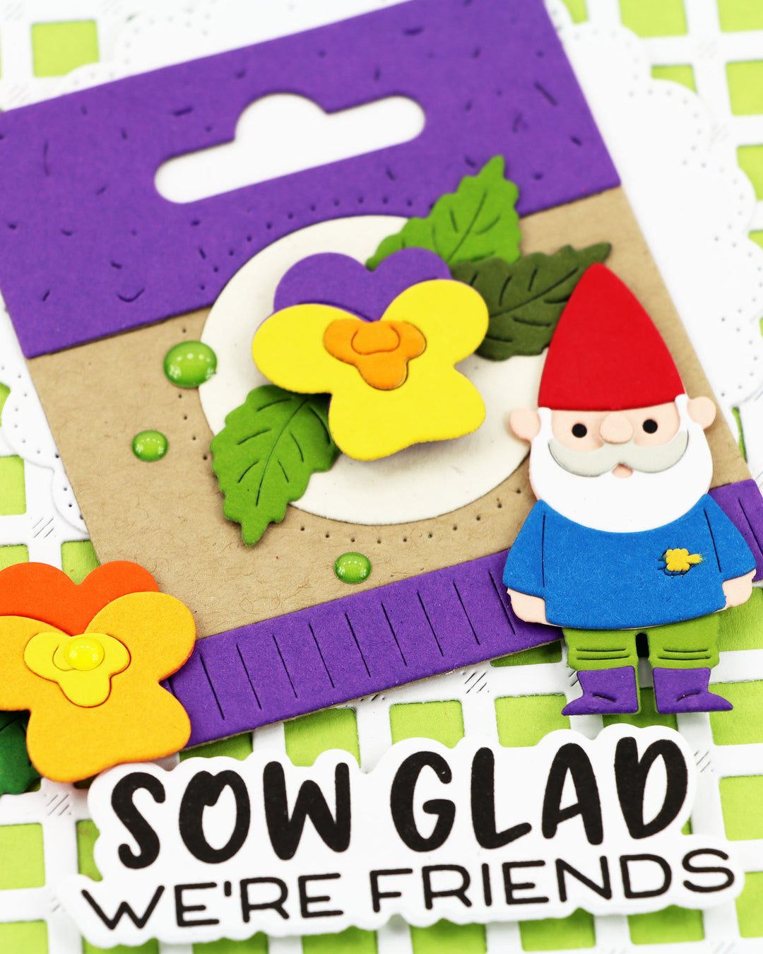 Waffle Flower - Happy Gnomes Die