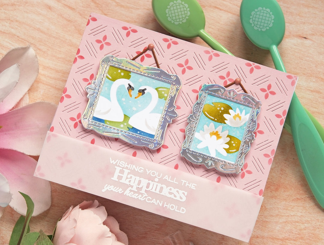 Waffle Flower - Postage Collage Frames Die