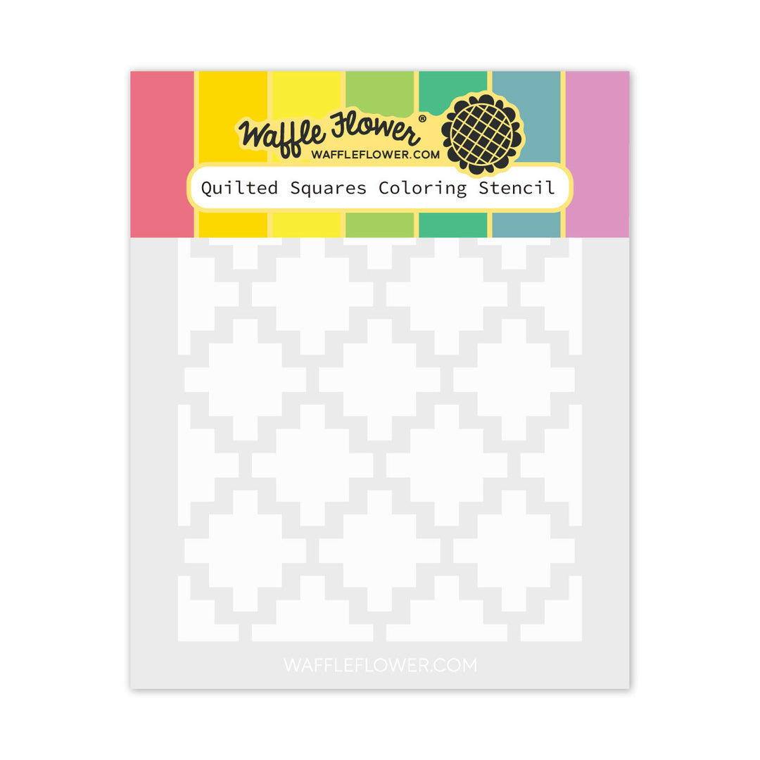  Waffle Flower - Quilted Hugs Release 2025  - Quilted Squares Stencil  421277