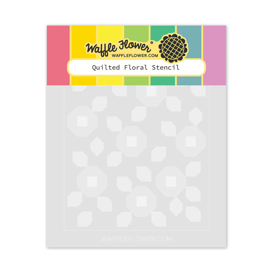  Waffle Flower - Quilted Hugs Release 2025  - Quilted Floral Stencil  421989