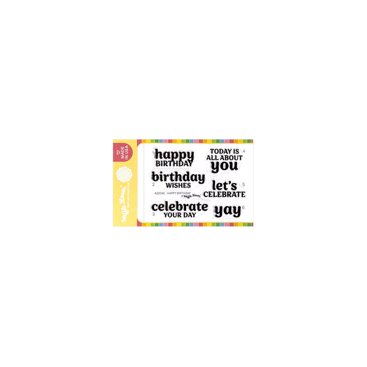  Waffle Flower - Quilted Hugs Release 2025  - Happy Birthday Stamp Set  422045