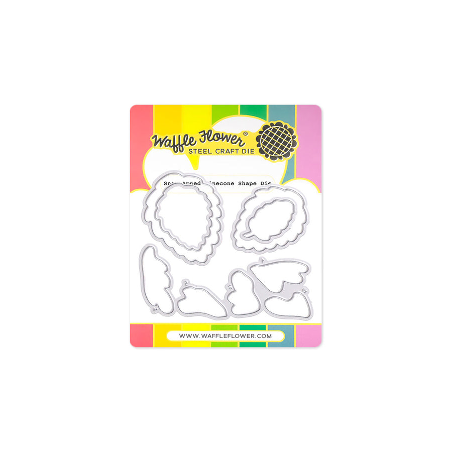 waffle flower snowcapped pinecone shape die 422252