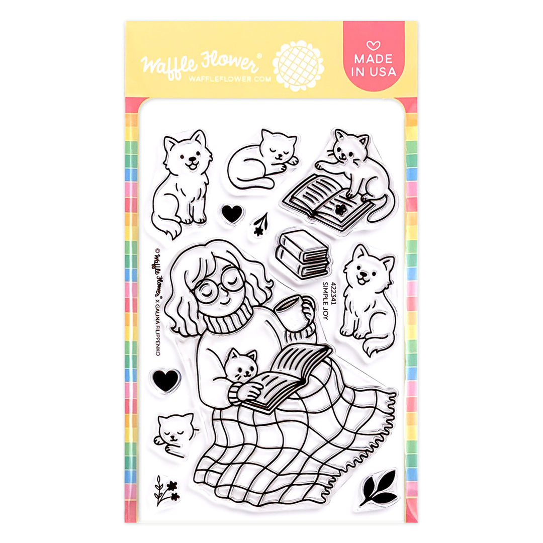 waffle flower simple joy stamp set 422341