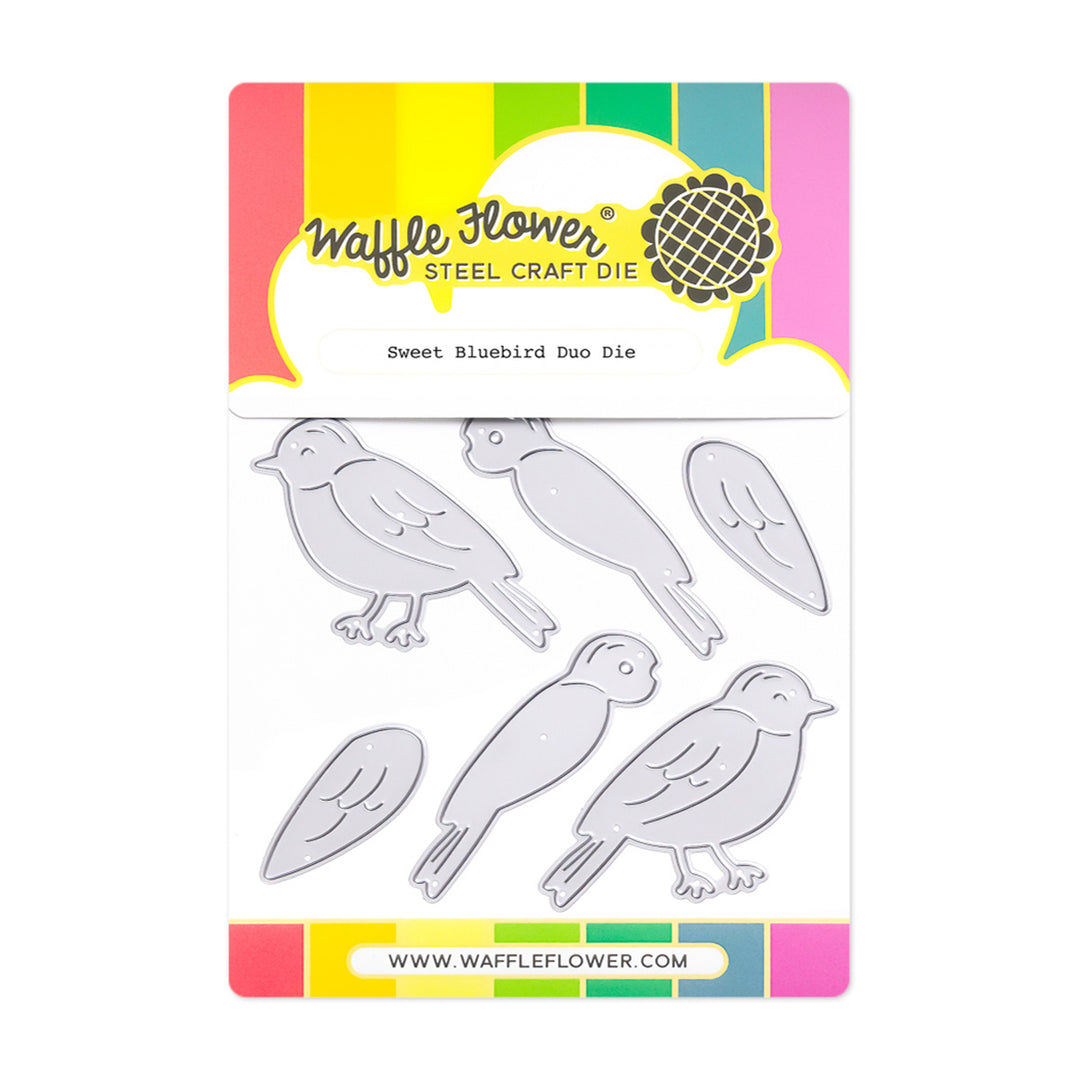 waffle flower sweet bluebird duo die 422383