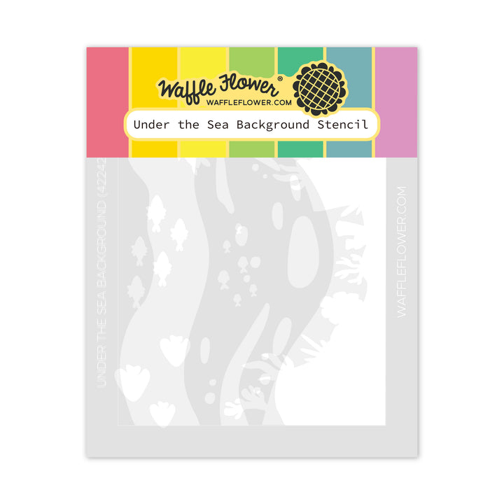 Waffle Flower - Under the Sea Background Stencil in packaging