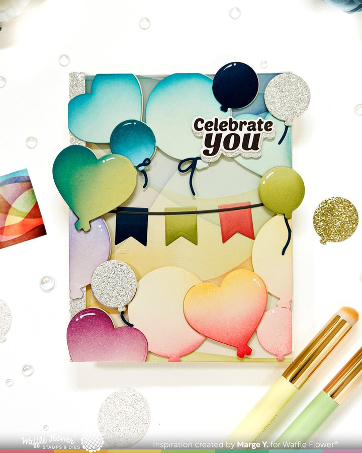 Waffle Flower - Balloon Frame Die