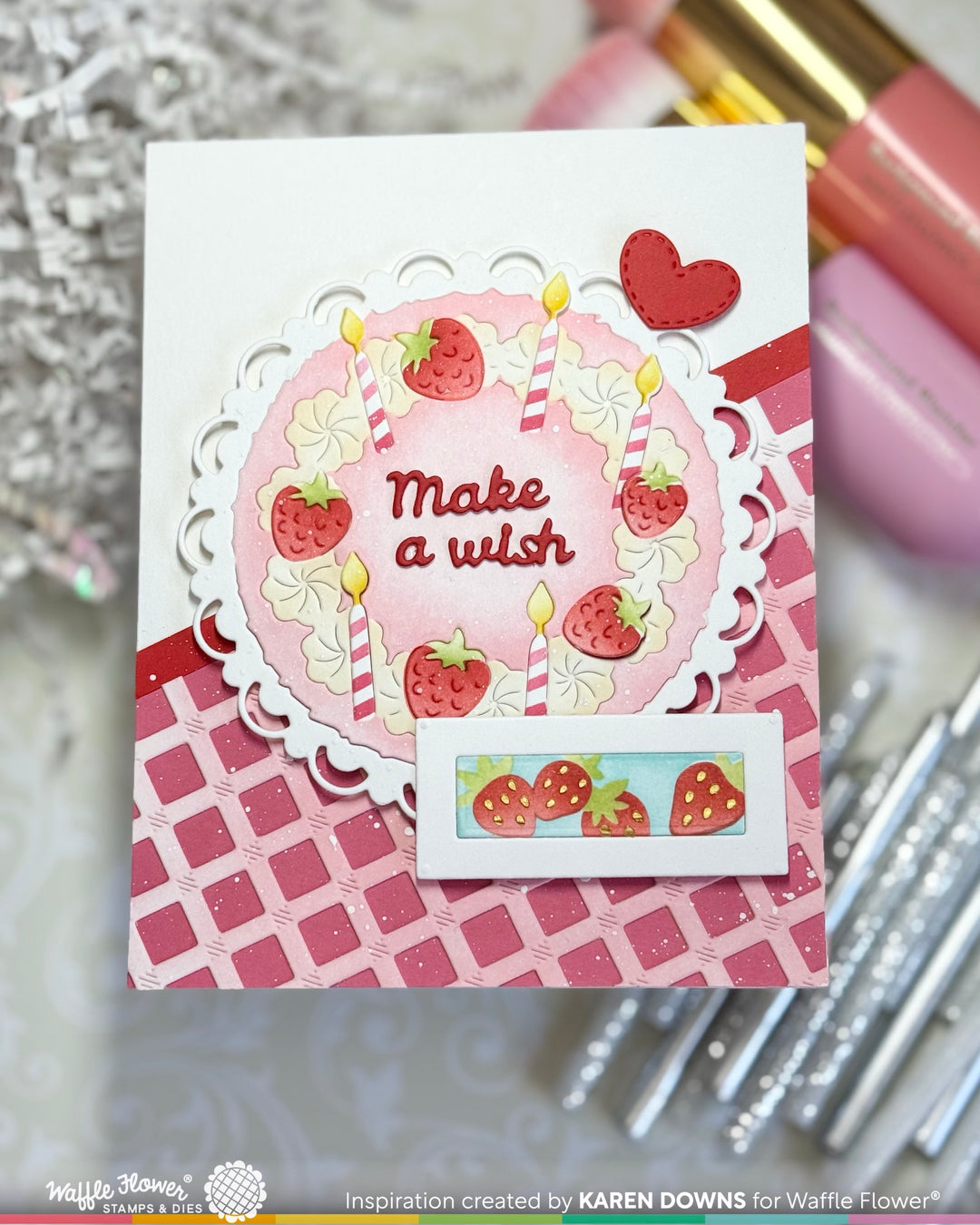 Waffle Flower - Cake Focal Die-n-stencil