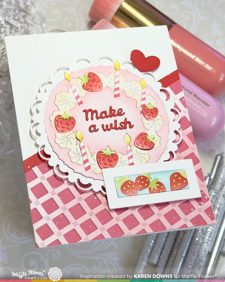 Waffle Flower - Cake Focal Die-n-stencil