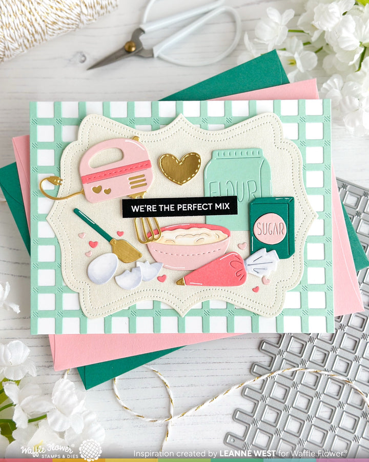 Waffle Flower - Gingham Die