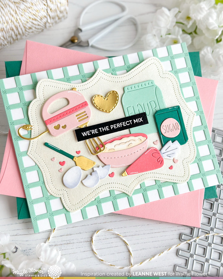 Waffle Flower - Gingham Die