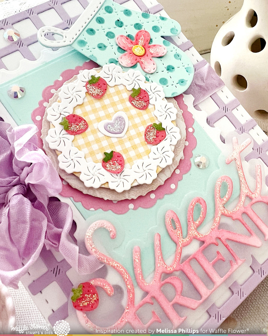 Waffle Flower - Cake Focal Die-n-stencil