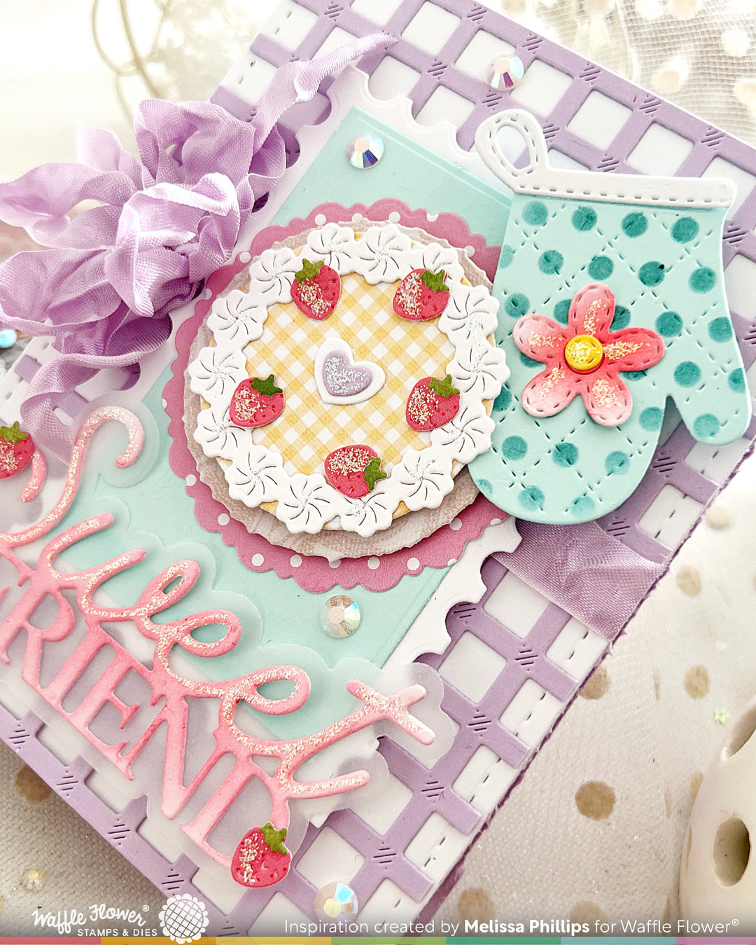 Waffle Flower - Cake Focal Die-n-stencil