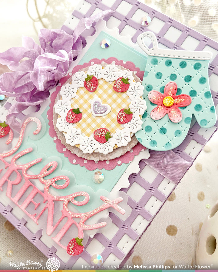 Waffle Flower - Cake Focal Die-n-stencil