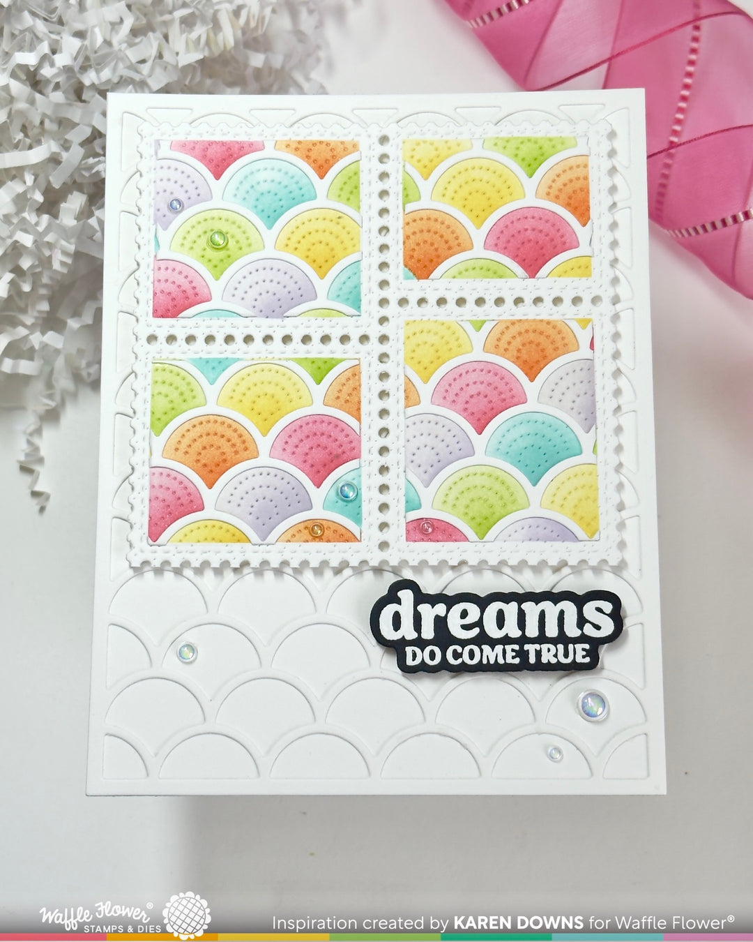 Waffle Flower - Jolly Wave Coloring Stencil
