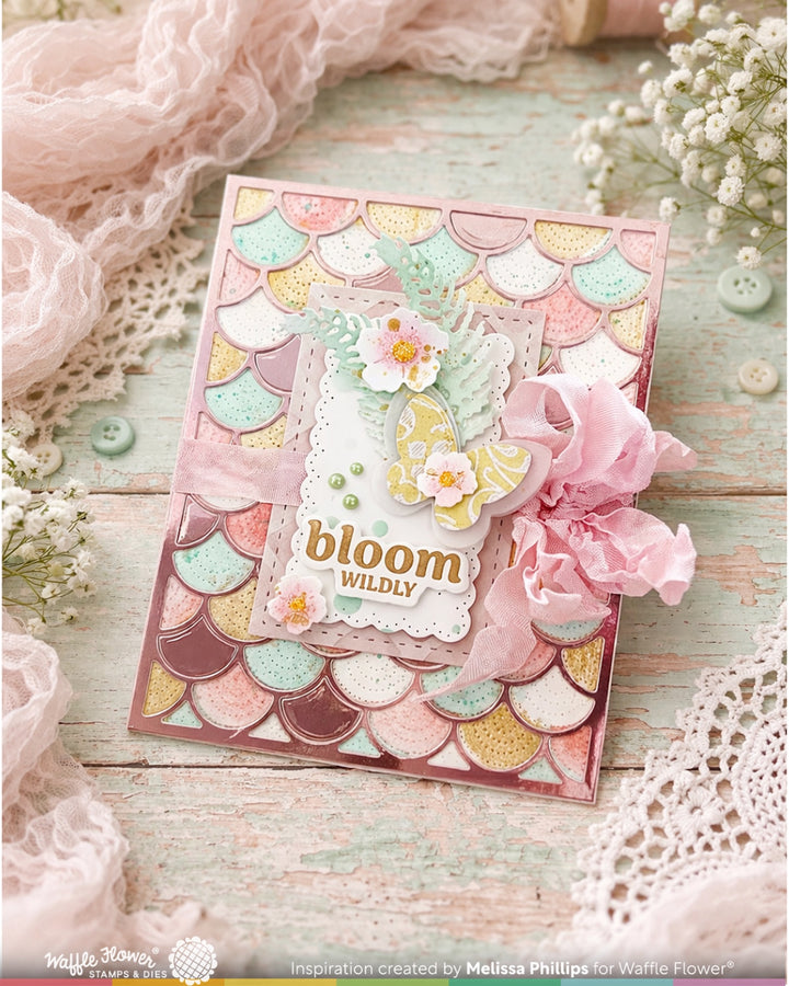 Waffle Flower - Jolly Wave Coloring Stencil