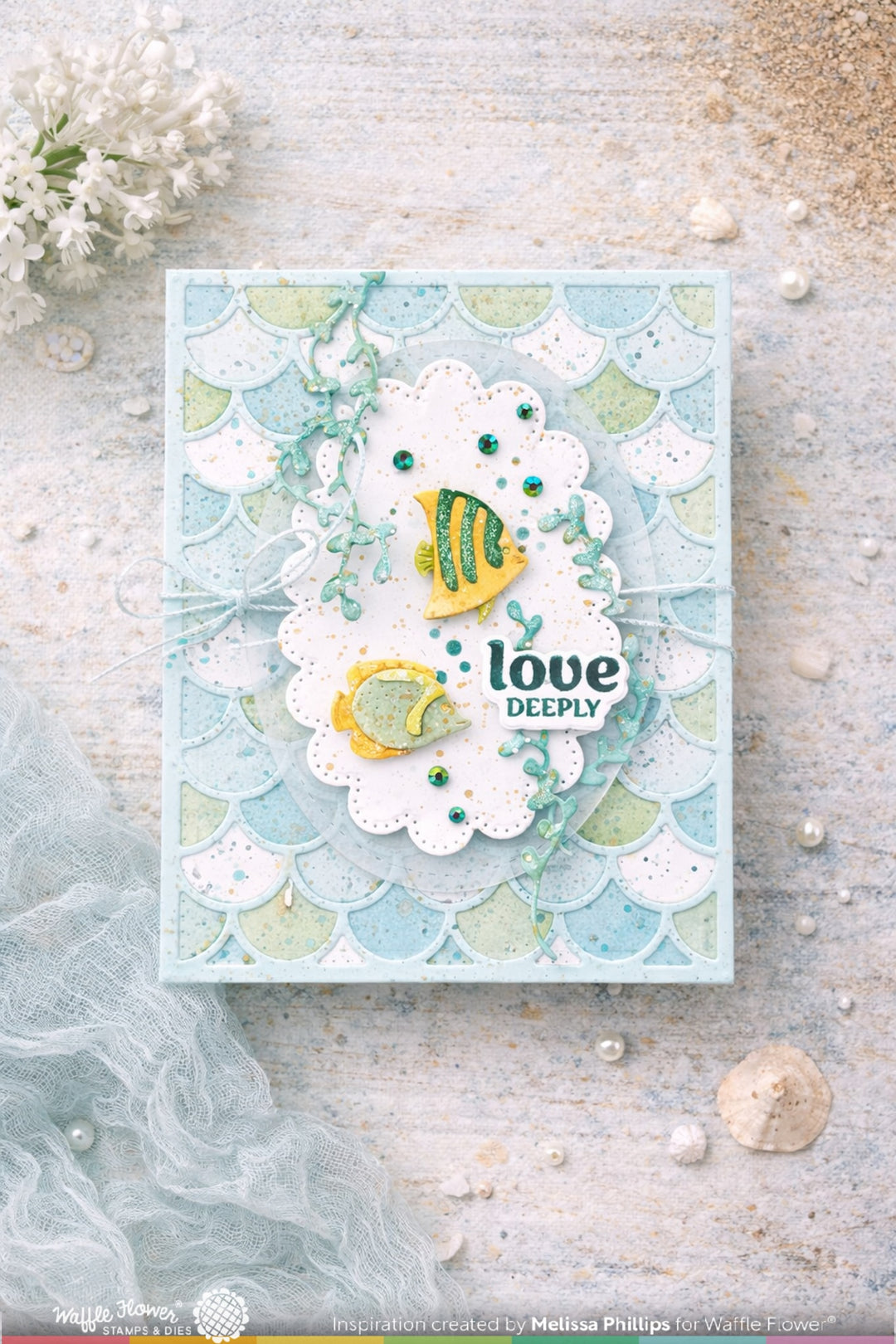 Waffle Flower - Jolly Wave Coloring Stencil