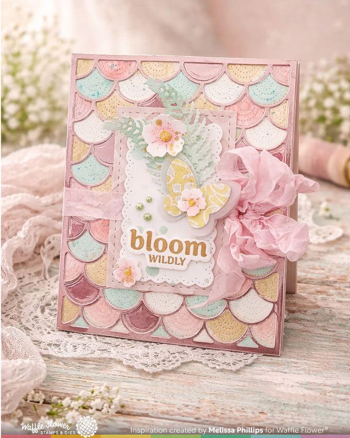 Waffle Flower - Jolly Wave Coloring Stencil