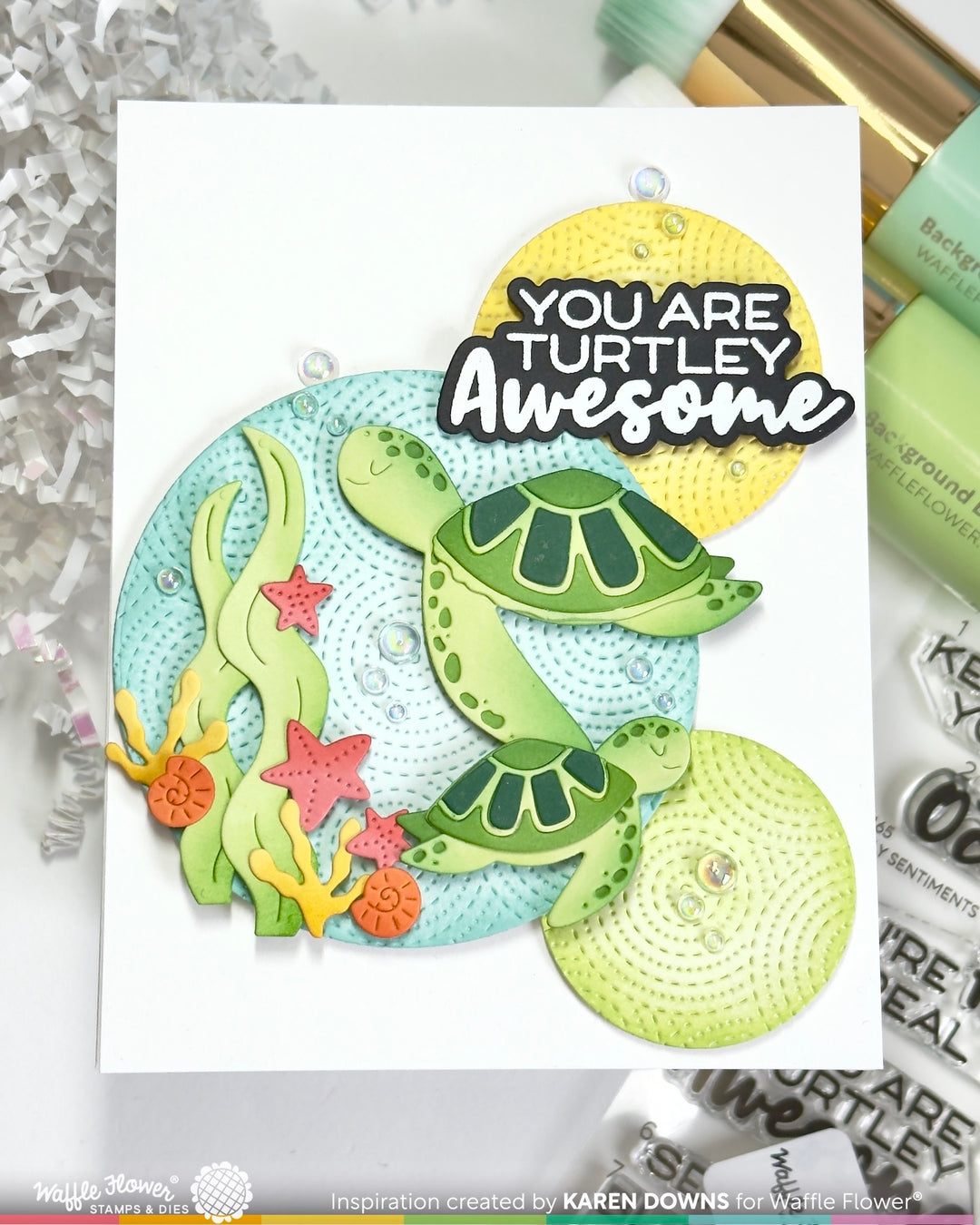 Waffle Flower - Bubbly Sentiments Stamp Set