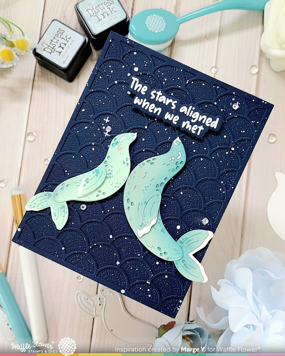 Waffle Flower - Happy Seals Die