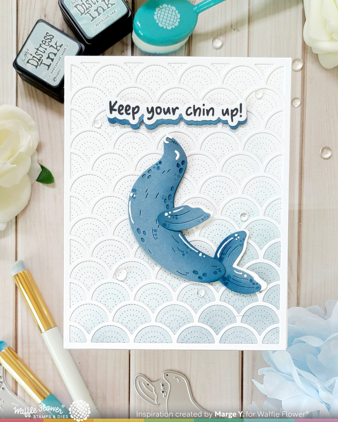 Waffle Flower - Happy Seals Die