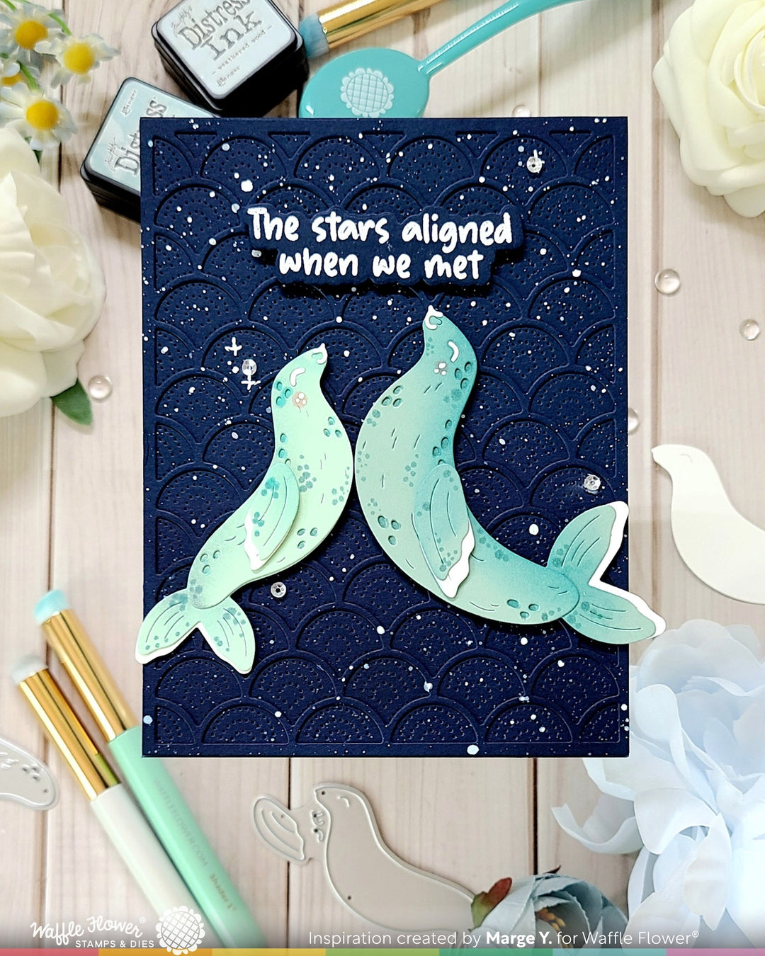 Waffle Flower - Happy Seals Die