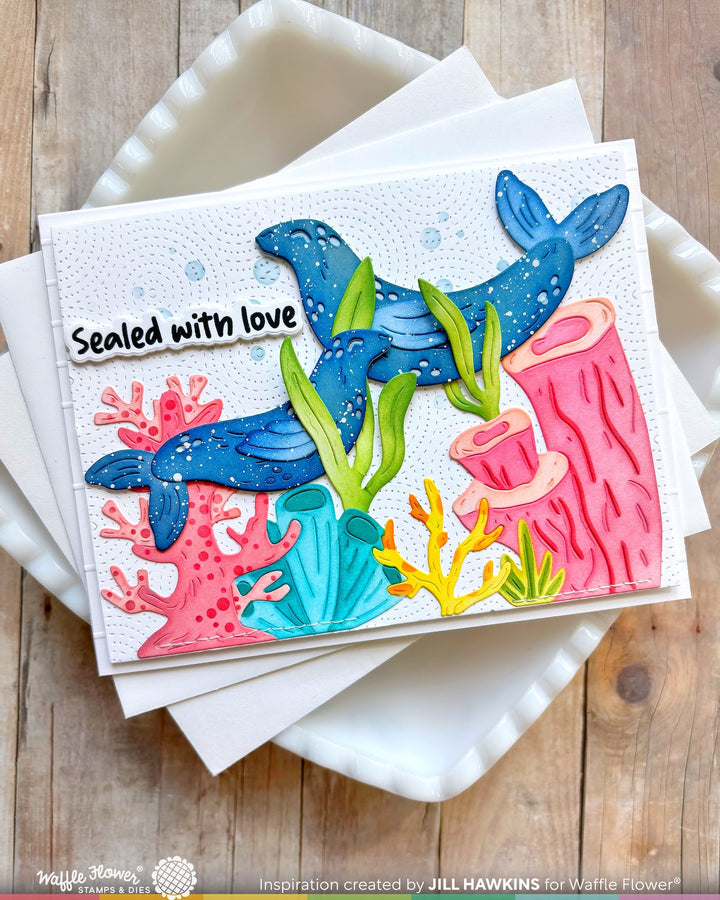 Waffle Flower - Happy Seals Die