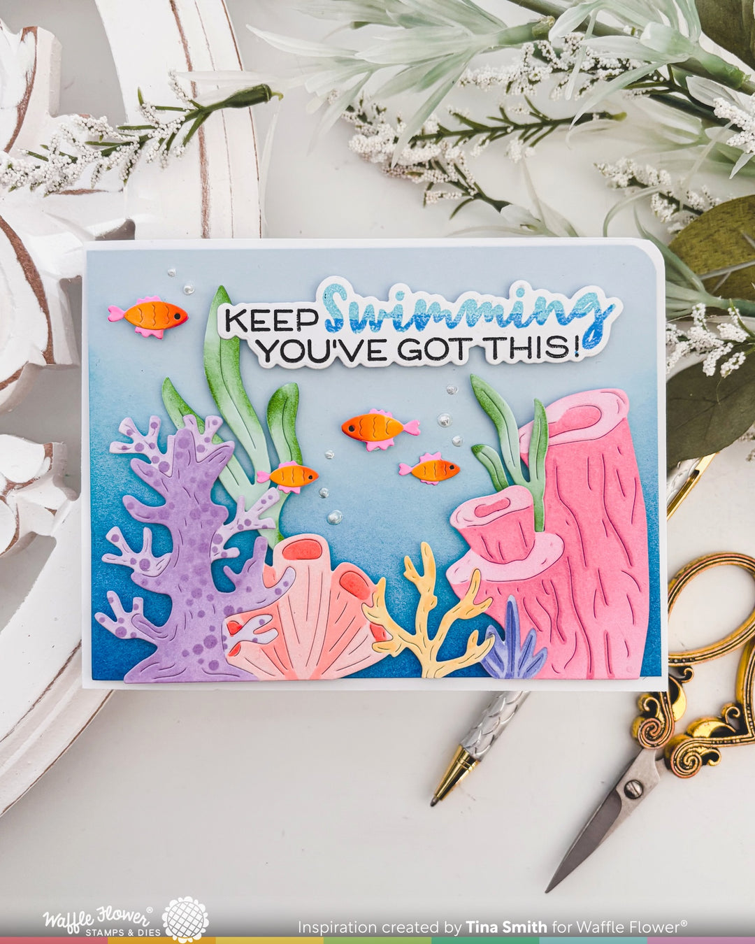 Waffle Flower - Coral Reef Die
