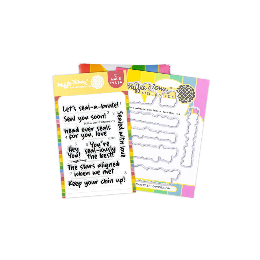 Waffle Flower - Seal-a-brate Sentiments Combo in packaging