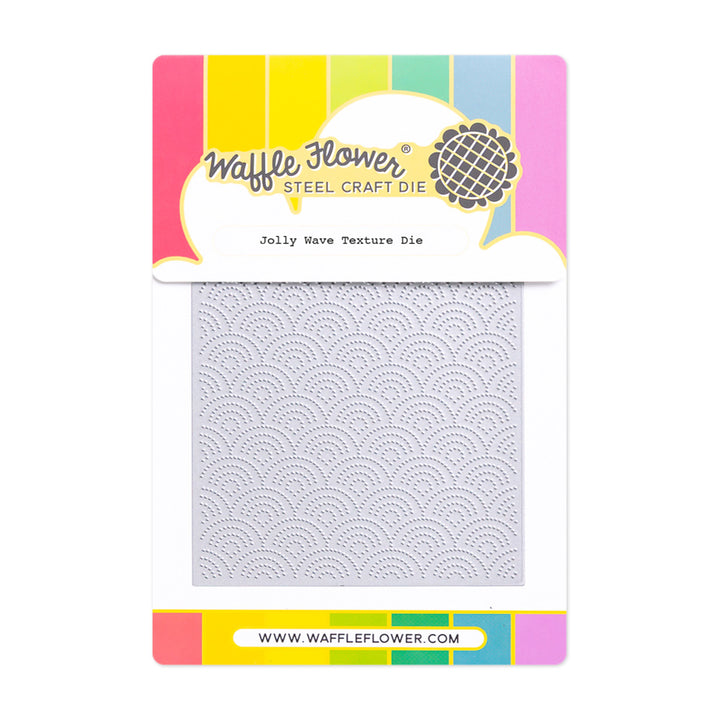 Waffle Flower - Jolly Wave Texture Die in packaging