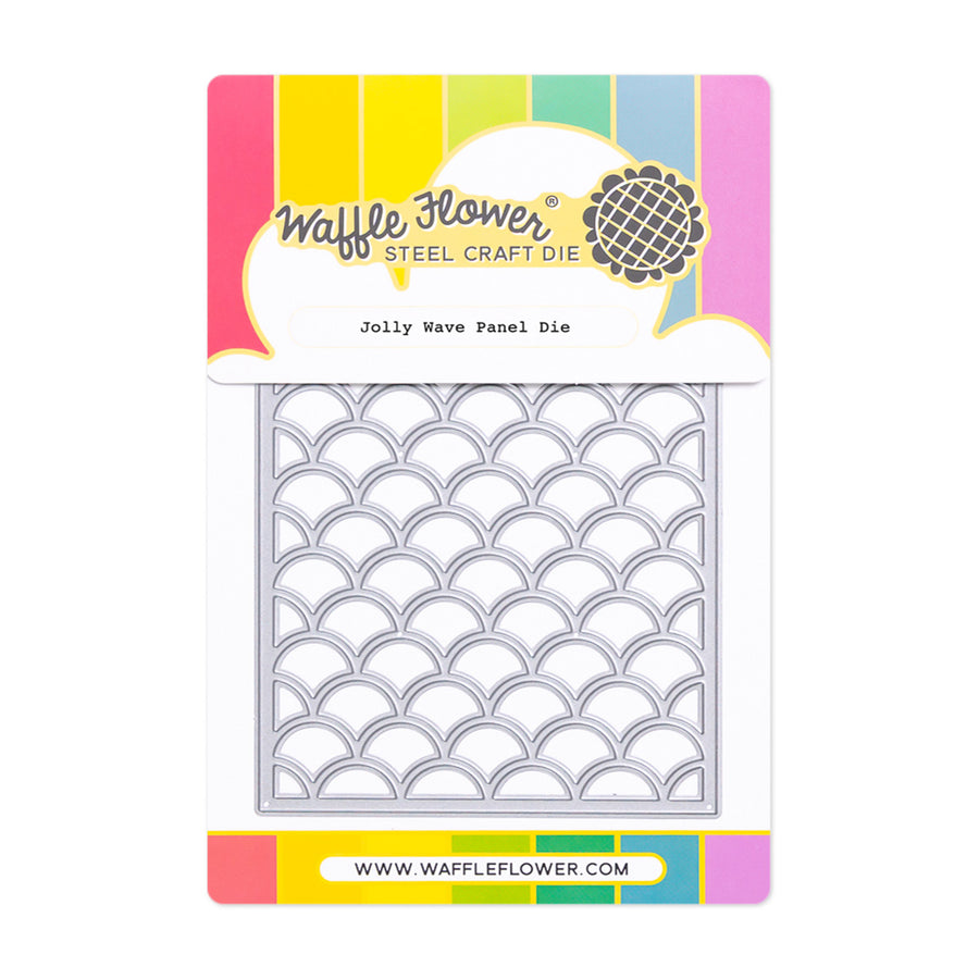 Waffle Flower - Jolly Wave Panel Die in packaging