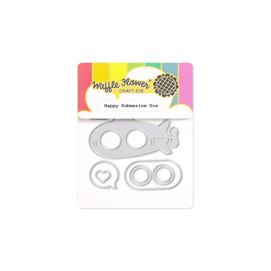 Waffle Flower - Happy Submarine Die in packaging