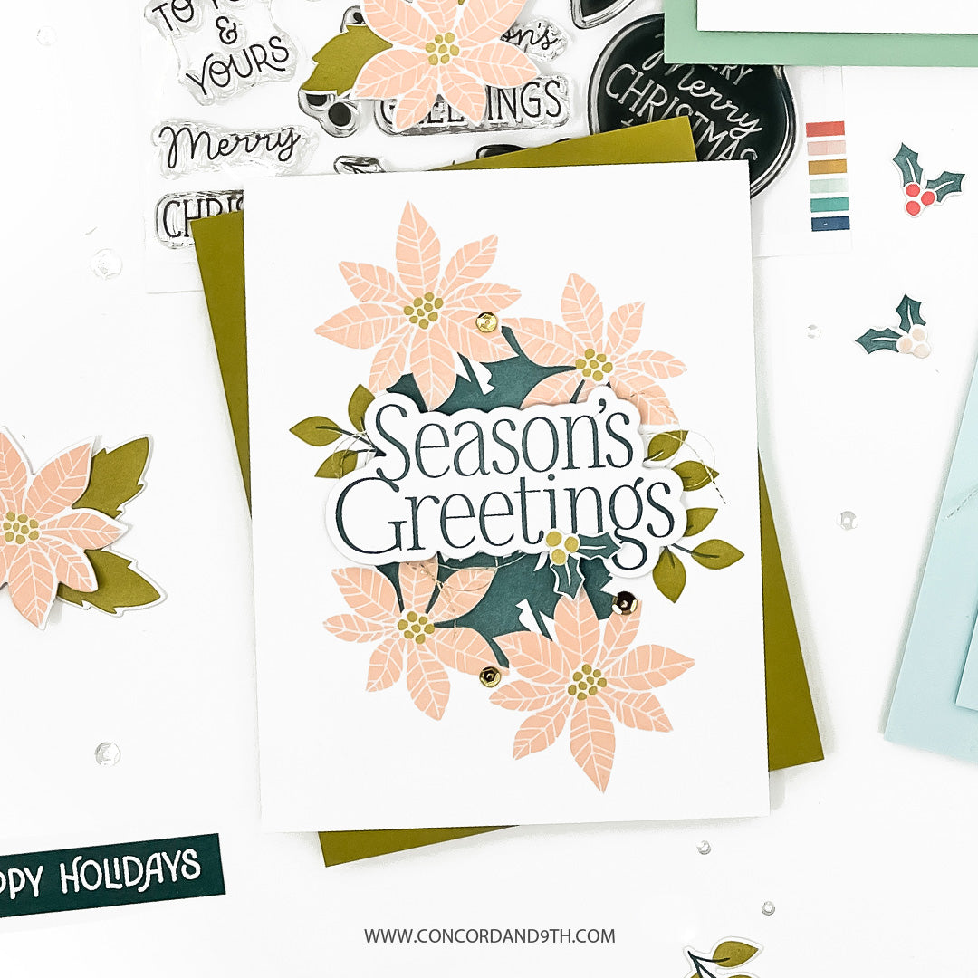 PRE_ORDER ONLY - Concord & 9th - Winter Bouquet Stamp Set (6 x 6)