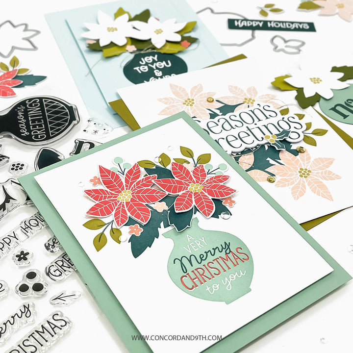 PRE_ORDER ONLY - Concord & 9th - Winter Bouquet Stamp Set (6 x 6)