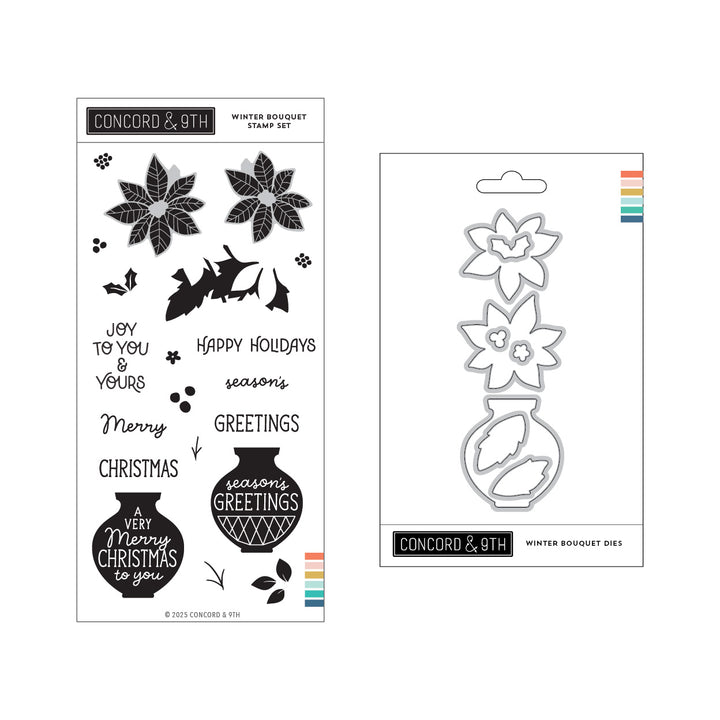 PRE_ORDER ONLY - Concord & 9th - Winter Bouquet Stamps & Dies Bundle