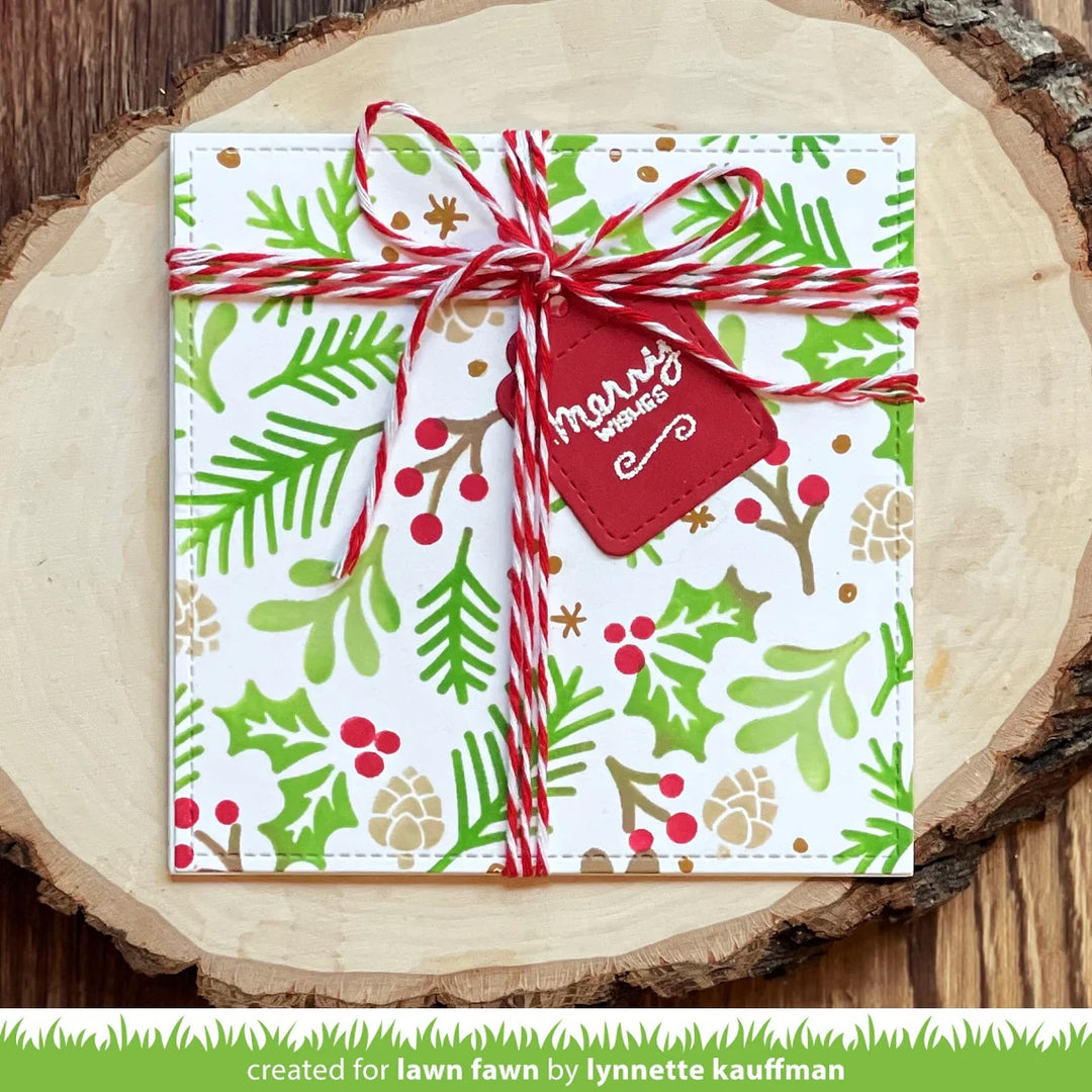 LF3265 Winter Sprigs Background Stencils