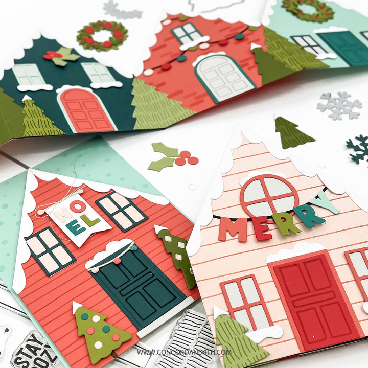 PRE_ORDER ONLY - Concord & 9th - Yuletide Lane Stamp Set (4 x 6)