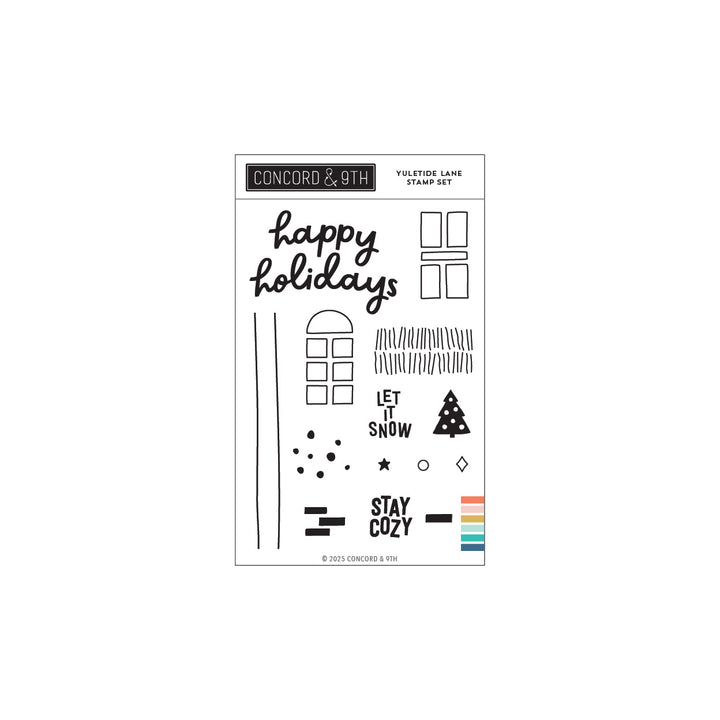 Concord & 9th - Yuletide Lane Stamp Set (4 x 6)