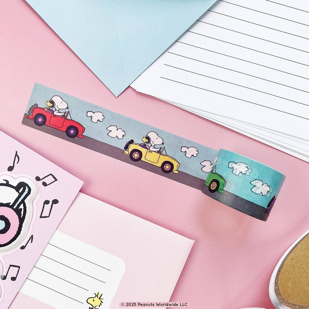 Pipsticks Washi Tape - Snoopy & Woodstock On The Road