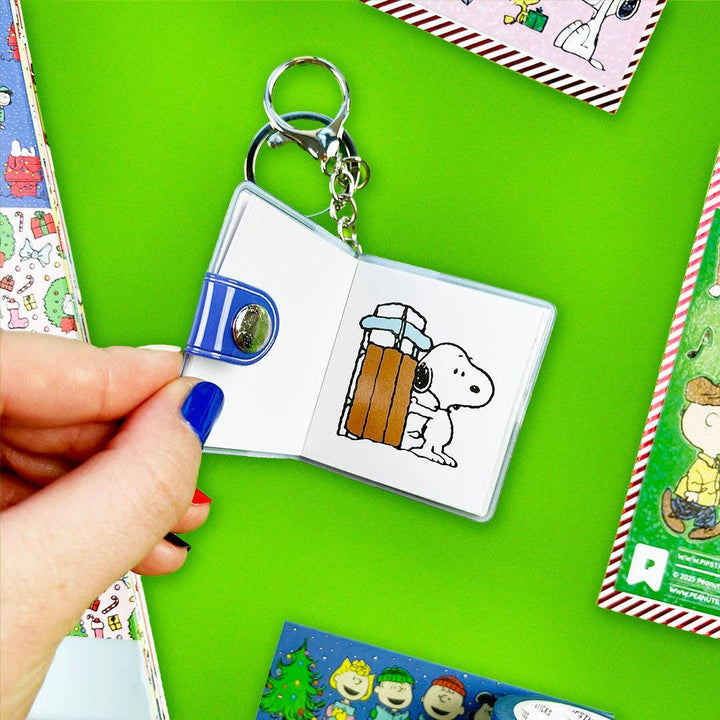 Pipsticks - Snowy Snoopy Mini Sticker Book Keychain