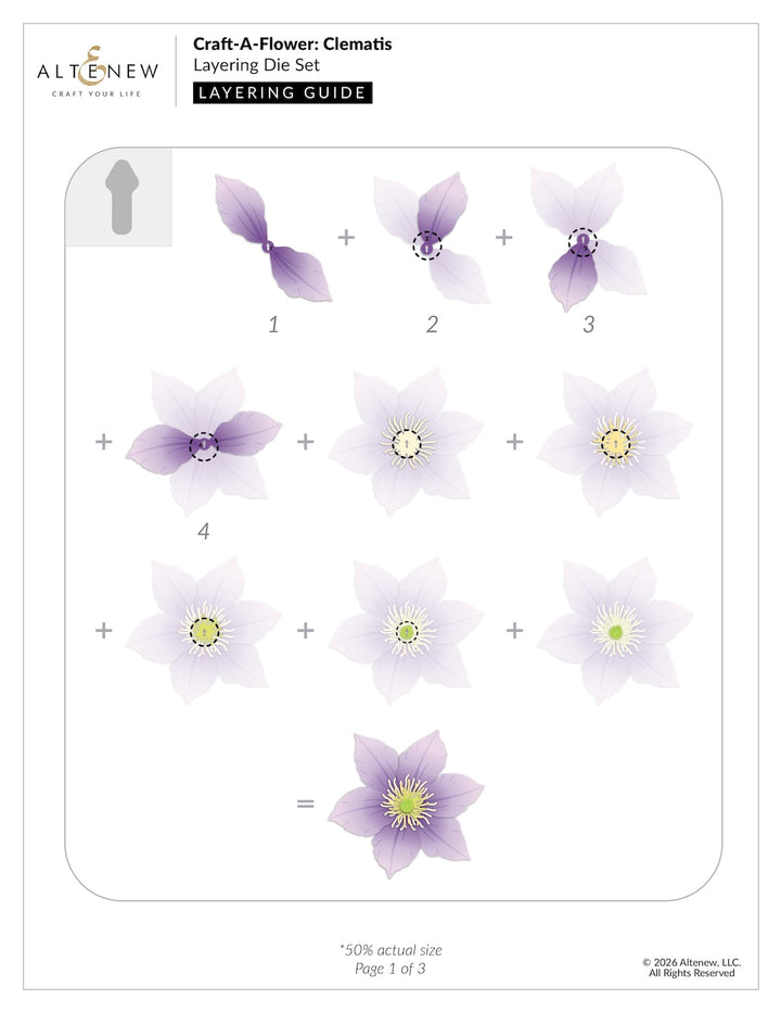 Altenew - Craft a Flower - Clematis Layering Die Set