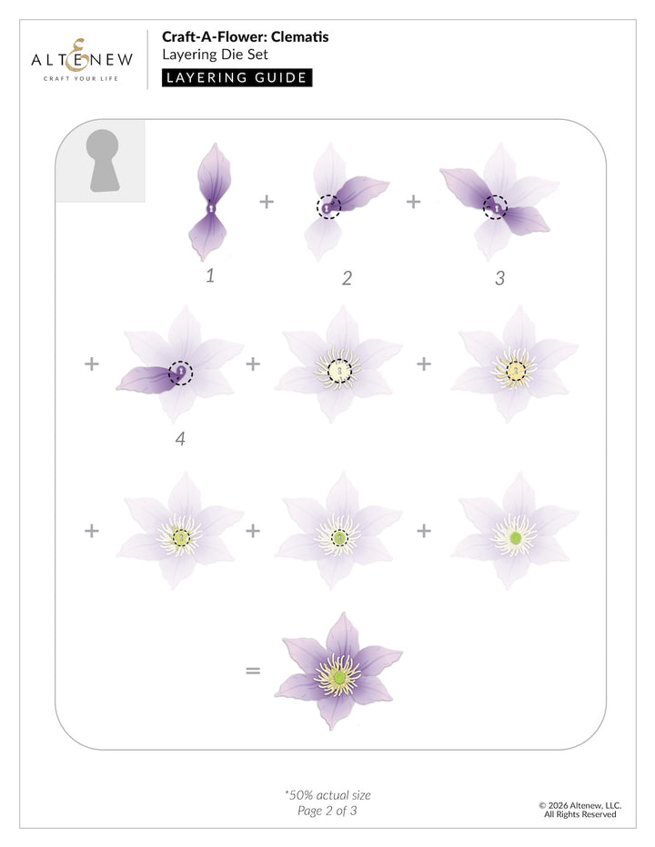 Altenew - Craft a Flower - Clematis Layering Die Set